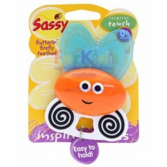 Sassy Rotaļlieta grabulis Flutterin Firefly Teether Rattle 629 Sassy Rotaļlieta grabulis Flutterin Firefly Teether Rattle 629