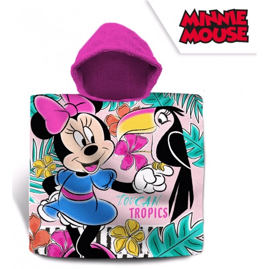 Bērnu dvielis ar kapuci Minnie Mouse  60x120cm G0044