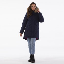 HUPPA ziemas sieviešu parka VIVIAN 1 tumši zila ar dabīgo kažokādu, 12498120-00086
