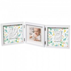BABY ART MY STYLE DOUBLE 2P LIMITED EDITION KOMPLEKTS MAZUĻA PĒDIŅU/ROCIŅU NOSPIEDUMA IZVEIDOŠANAI, BALTS 3601095600