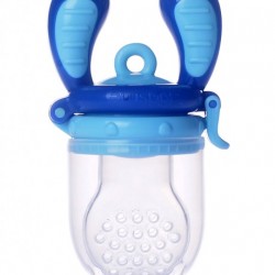KIDSME FOOD FEEDER BĒRNA ĒDINĀŠANAS IERĪCE CIETIEM PRODUKTIEM (LIELS), AQUAMARINE, NO 6 MĒN., 160337AQ
