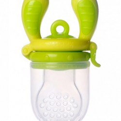 KIDSME FOOD FEEDER BĒRNA ĒDINĀŠANAS IERĪCE CIETIEM PRODUKTIEM (LIELS), LIME, NO 6 MĒN., 160337LI