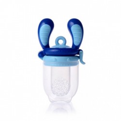 KIDSME FOOD FEEDER BĒRNA ĒDINĀŠANAS IERĪCE CIETIEM PRODUKTIEM (VIDĒJS), AQUAMARINE, NO 4 MĒN., 160350AQ