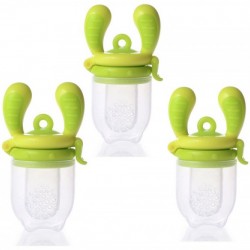 KIDSME FOOD FEEDER BĒRNA ĒDINĀŠANAS IERĪCE CIETIEM PRODUKTIEM (VIDĒJS), LIME, NO 4 MĒN., 160350LI