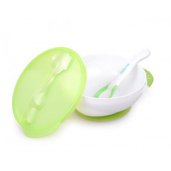 KIDSME BĻODA AR PIESŪCEKNI, VĀCIŅU UN TERMOKAROTĪTI, LIME, NO 9 MĒN., 9832LI