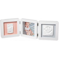 BABY ART DOUBLE 2P ESSENTIALS KOMPLEKTS MAZUĻA PĒDIŅU/ROCIŅU NOSPIEDUMA IZVEIDOŠANAI, BALTS (ARTIKULS: 3601097200)
