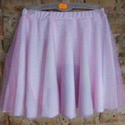 Svārki gaiši rozā dejošanai/vingrošanai, izmēri no 98-128cm, PRE054