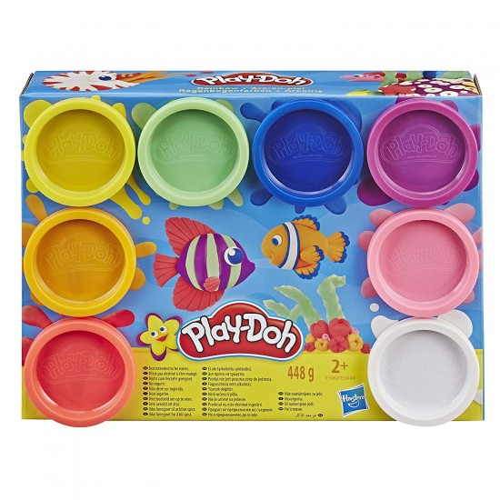 Play-Doh plastilīna komplekts 8 glāzītes, E5044 Play-Doh plastilīna komplekts 8 glāzītes, E5044