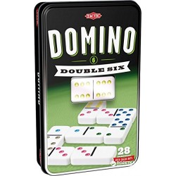 Tactic spēle Domino D6, metāla kastē, 53913