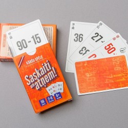 Kāršu spēle "Saskaiti un atņem" MT002